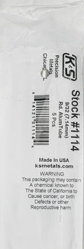 Round Aluminum Tube 9/32 x .014 x 36   5pk