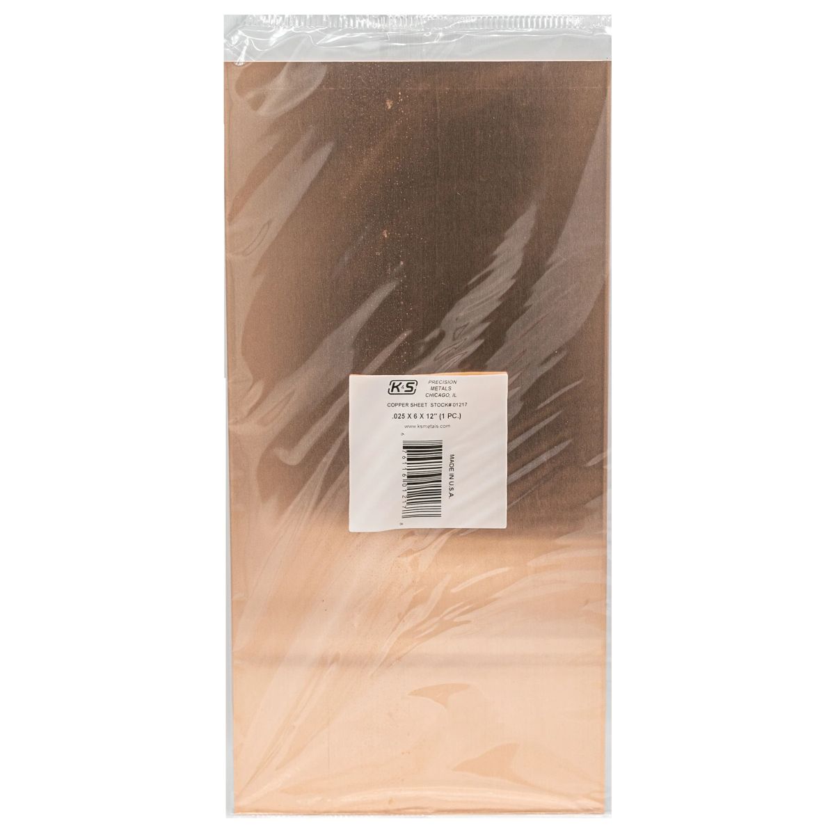 .025 Thick Copper Sheet 1cd