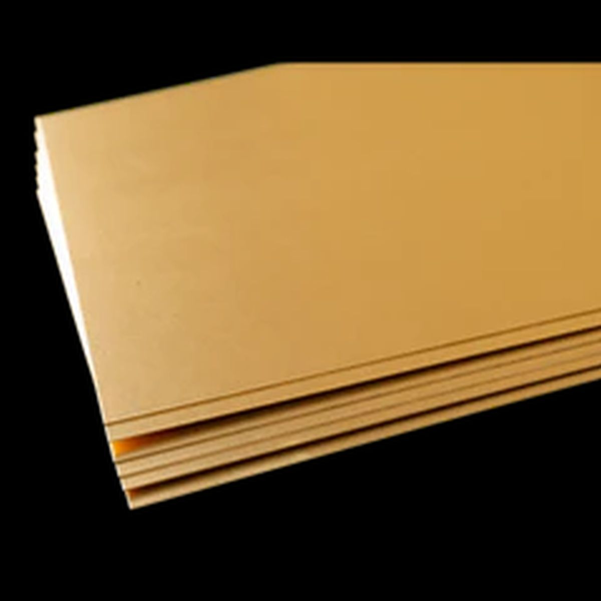 Brass Metal Sheet .015 x 4 x 10   6pk