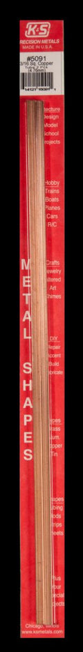 3/16 Sq. Copper Tube (2 pcs)