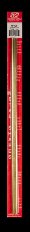 Lg. Brass Oval Tube