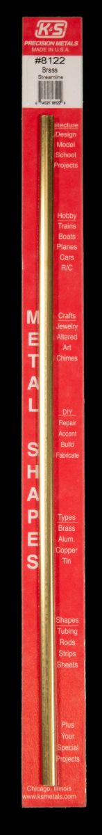 Streamline Brass Tube Small x 12   1cd