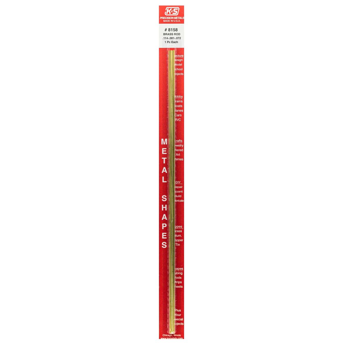 .114 .081 .072 Solid Brass Rod 1cd