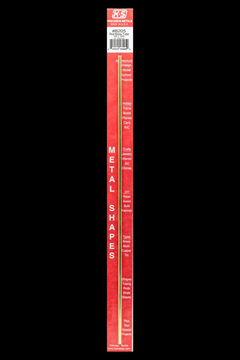 1/8 OD Round Brass Tube 1cd