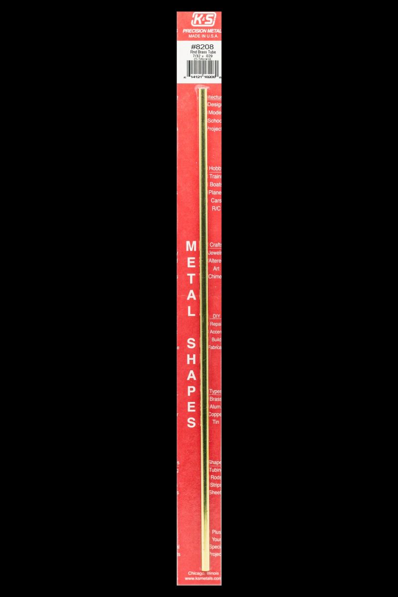 7/32 OD Round Brass Tube 1cd