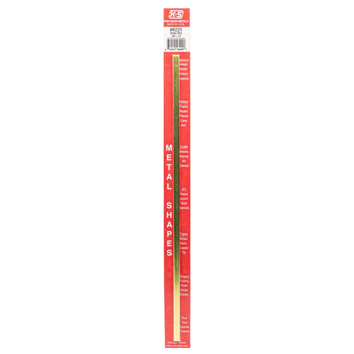 .093 Thick X 1/4 Wide Brass Strip 1cd