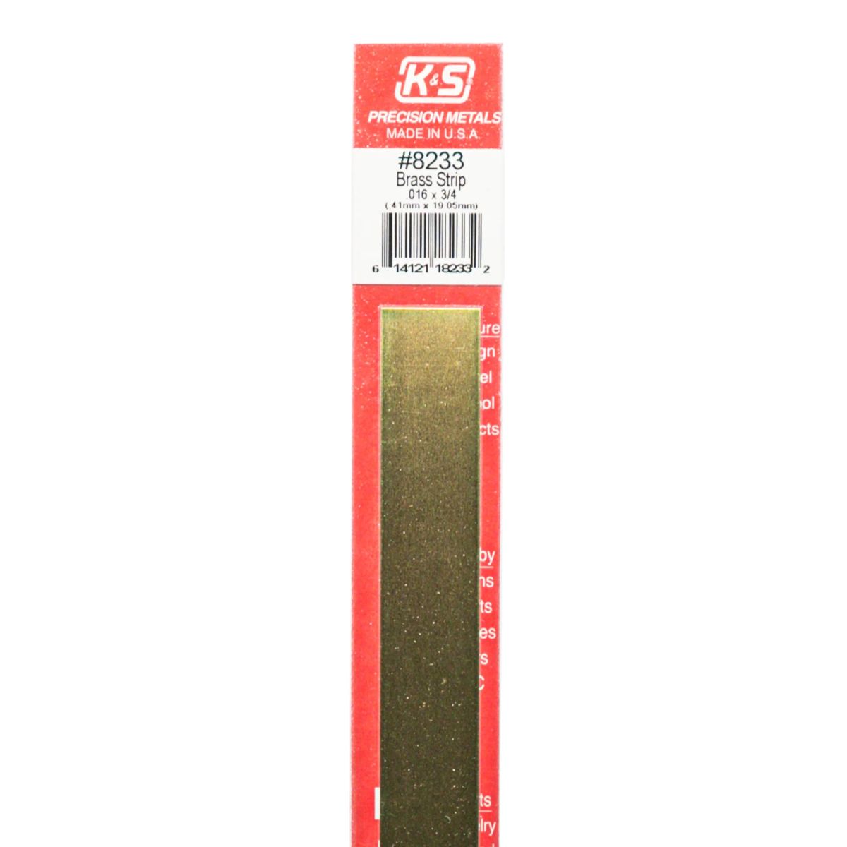 Brass Strip .016 x 3/4 x 12   1cd