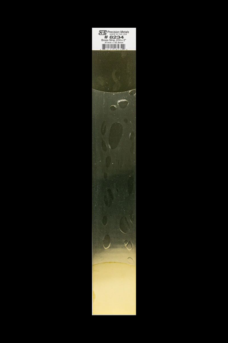 Brass Strip .016 x 2 x 12   1cd