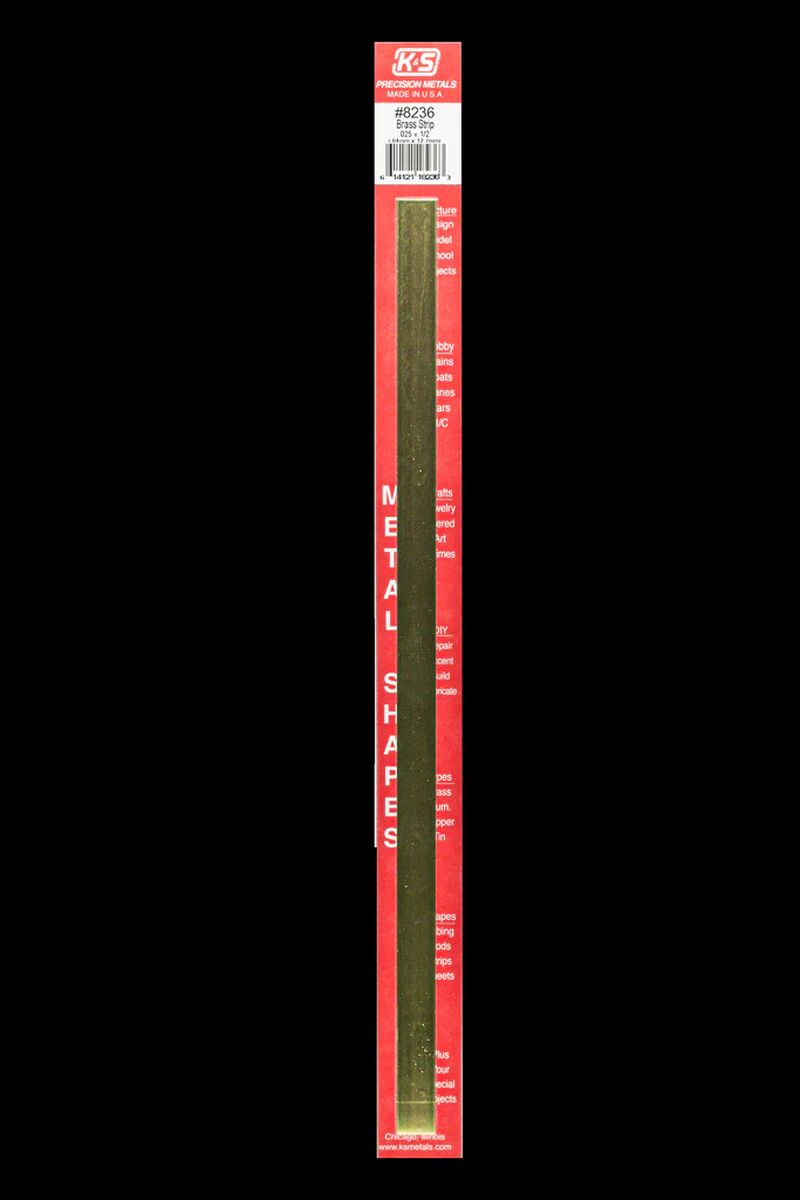 Brass Strip .025 x 1/2 x 12   1cd