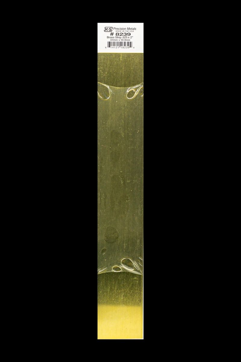 Brass Strip .025 x 2 x 12   1cd