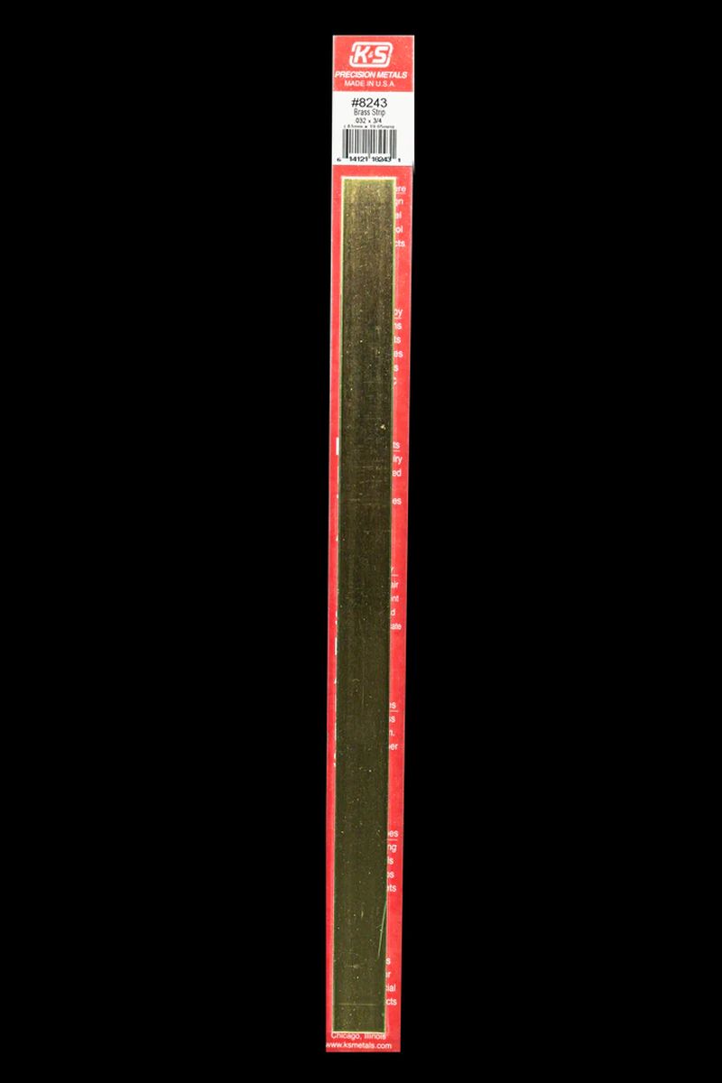 Brass Strip .032 x 3/4 x 12   1cd