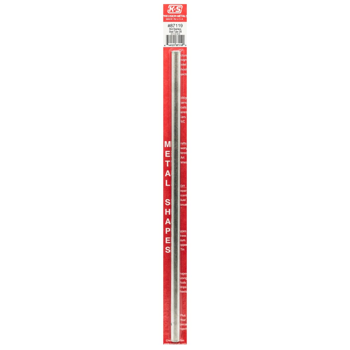 3/8 X 22 Gauge x 12 Round SS Tube 1cd