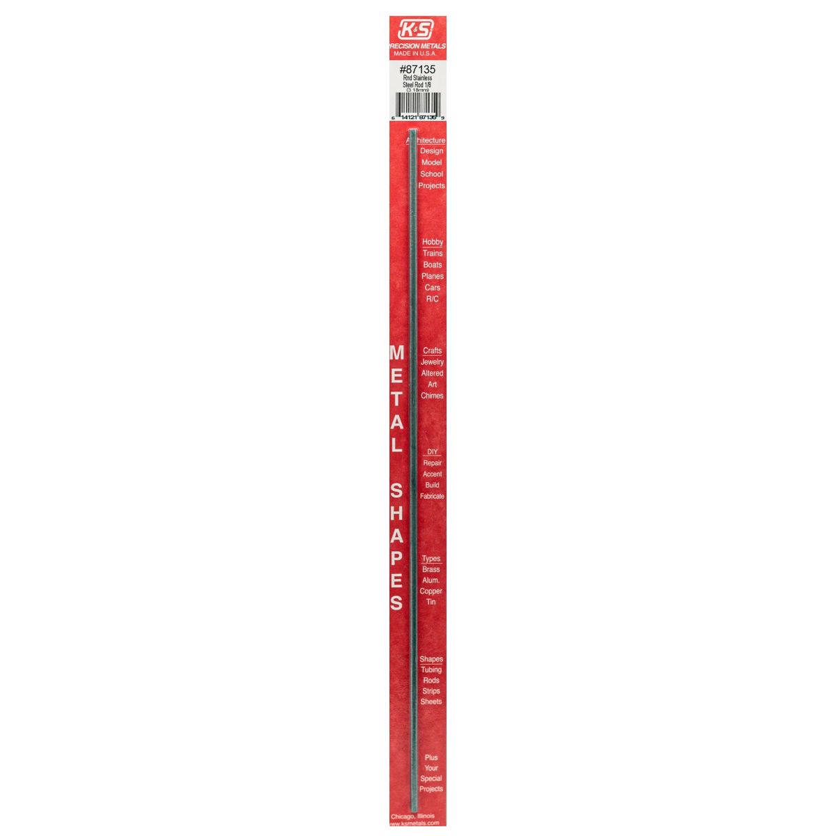 1/8 Round Stainless Steel Rod 1cd