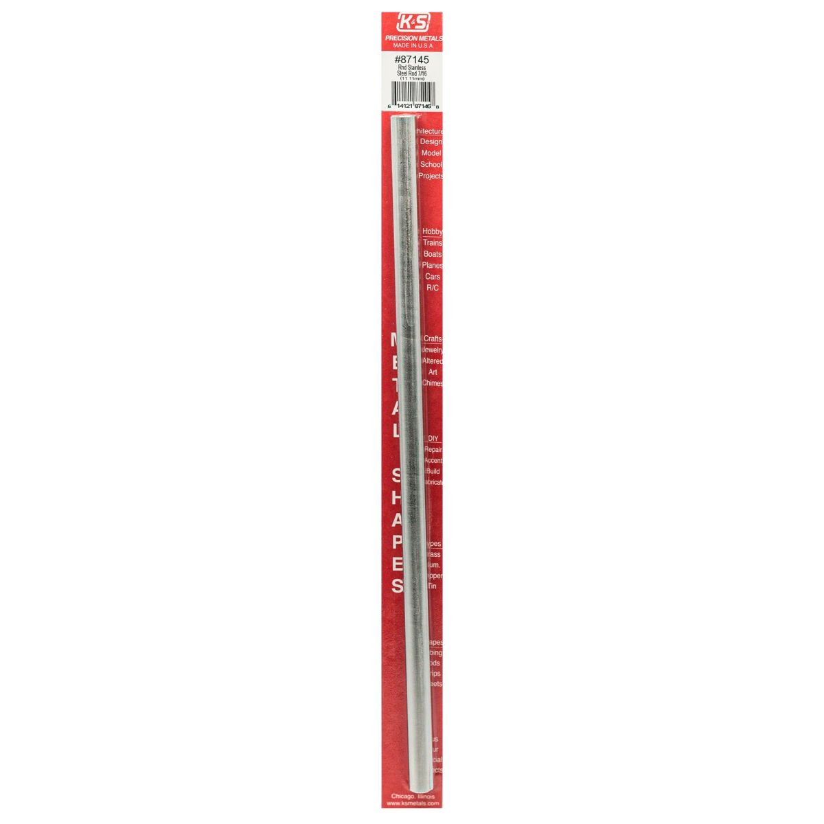 7/16 Round Stainless Steel Rod 1cd