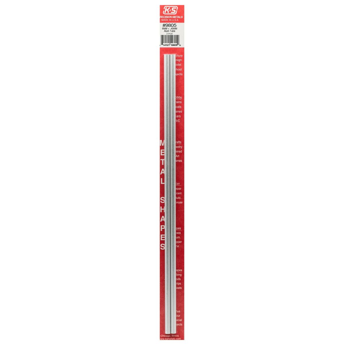 6MM OD X .45MM Wall Round Alum. Tube 2cd