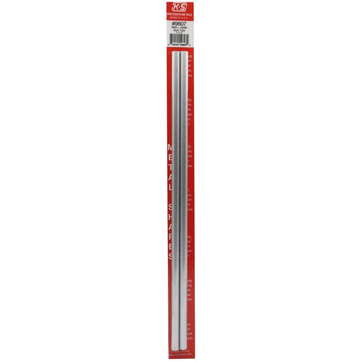 8MM OD X .45MM Wall Round Alum. Tube 2cd