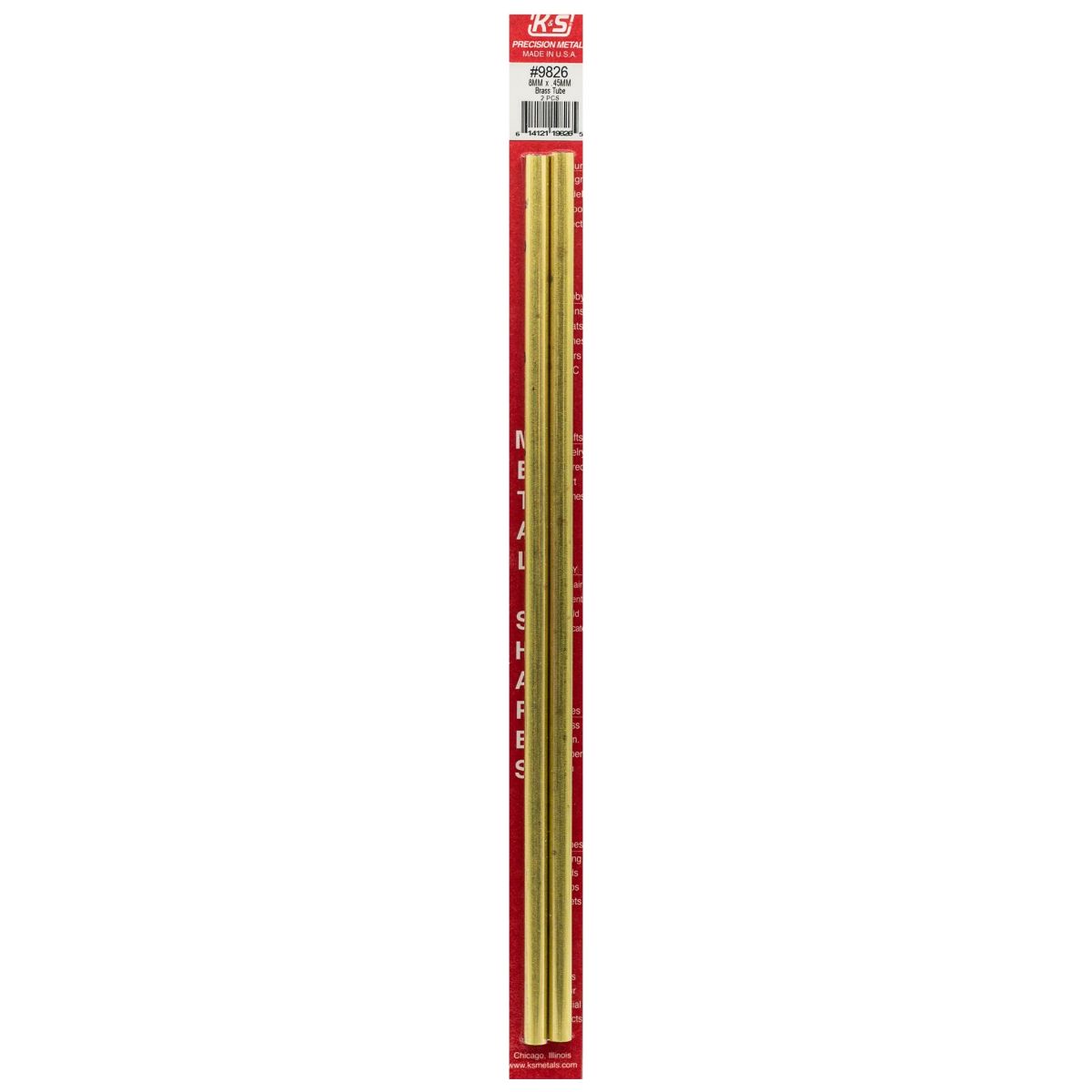 8MM OD X .45MM Wall Round Brass Tube 2cd