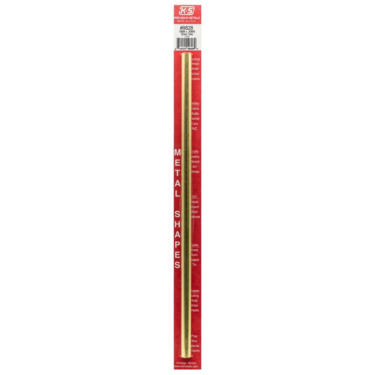 10MM OD X .45MM Wall Round Brass Tube 1cd