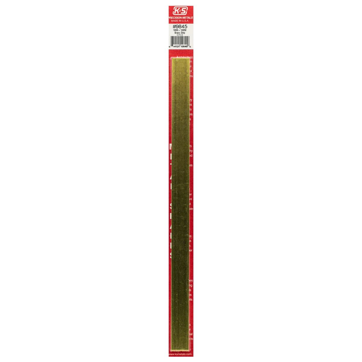 1MM Thick X 18MM Wide Brass Strip 3cd
