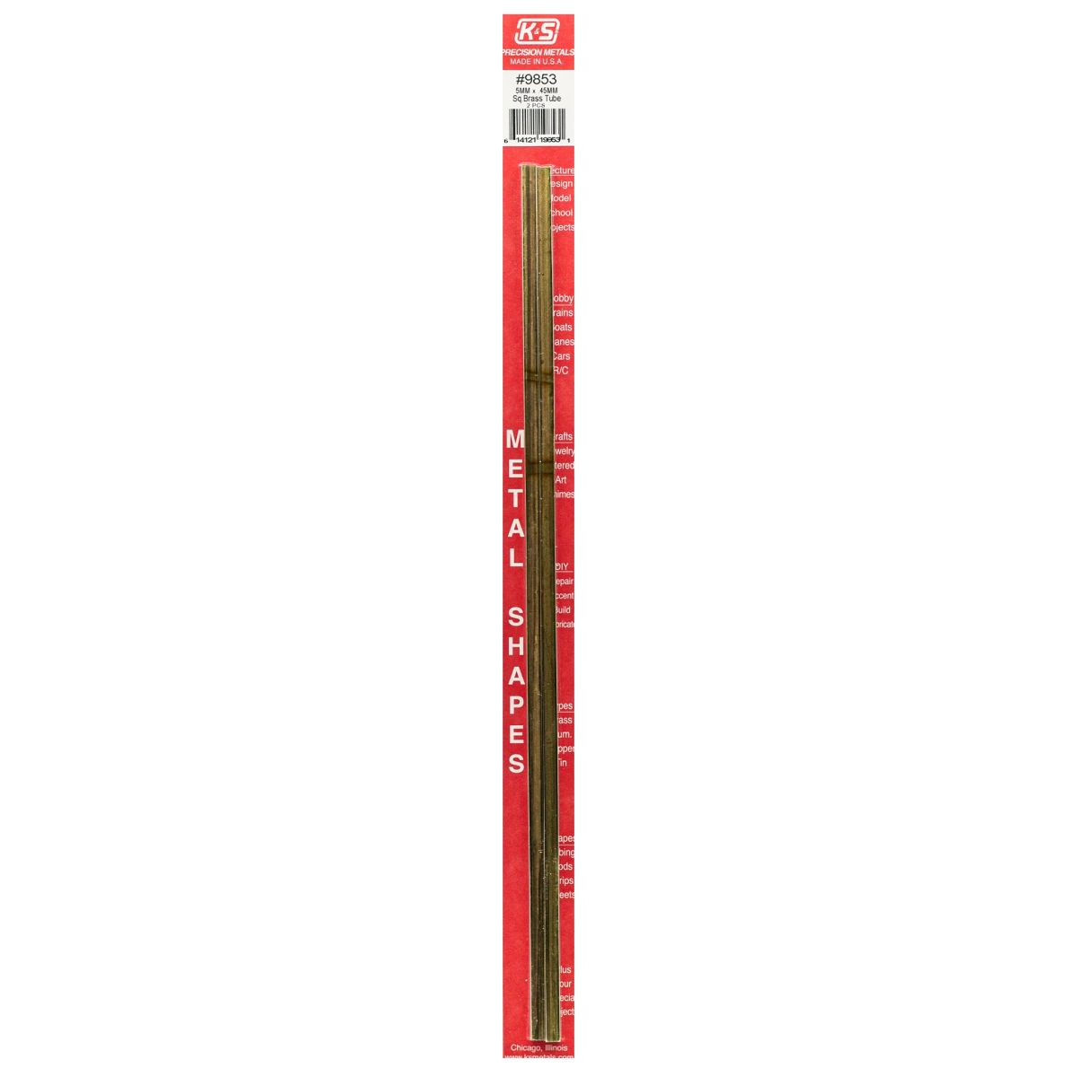 5MMX5MM X .45MM Wall Square Brass Tube 2cd