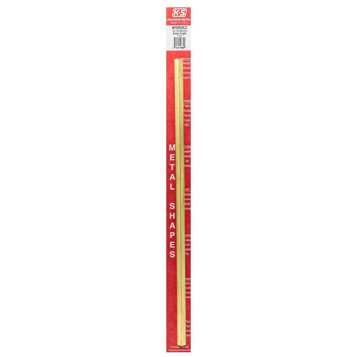 0.014 Wall - 1/4 Leg Length Brass Angle 1cd