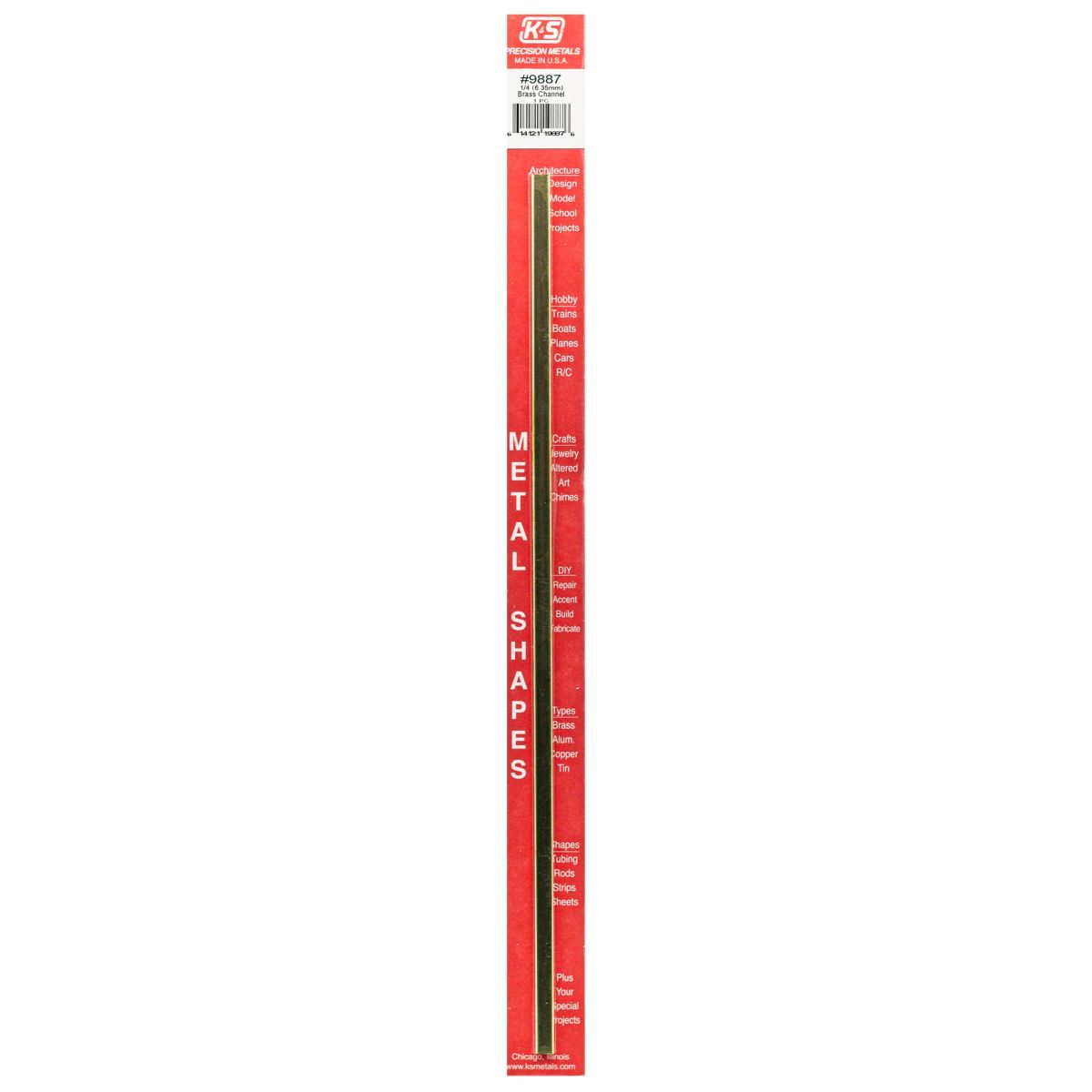 0.014 Wall - 1/4 X 1/8 Leg Lengths Brass Angle 1cd