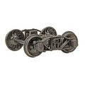 O Scale 2 Rail Arch Bar Metal Trucks with 33in Ribbed Back