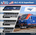 N Amtrak PhVI Superliner Set w/ALC-042 Charger Diesel #302