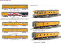 N UP Excursion Train 7-Car Set w/Interior Lighting