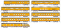 N Milw.Rd. Olympian Hiawatha 9-Car Set/Post01955 Scheme