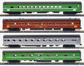 N Amtrak Rainbow Era 8pk Psg.Cars w/Lights