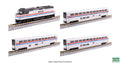 Amtrak F40PH with Ditch lights Superliner I Phase III  4 Uni