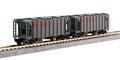 N 2-Bay Cvd.Hopper 8pk (2ea SF  CB&Q  C&O  UP)