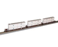 N MAXI-IV 53' Stack Car 3pk BNSF w/HUB Containers (white)