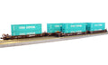 N MAXI-I Double Stack 5pk BNSF #238403 w/China Shipping Cont