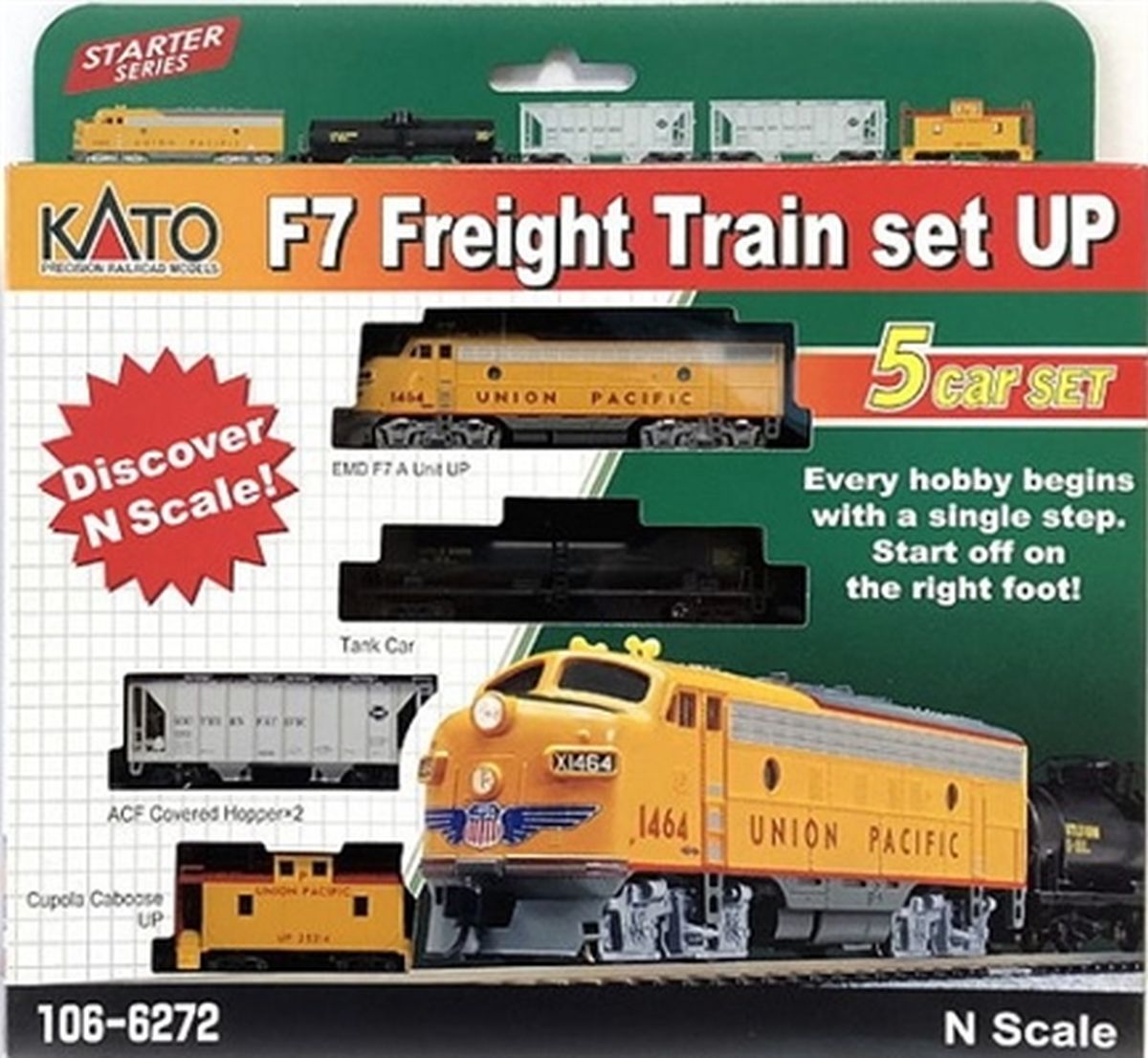 N F7 UP Freight Train Set w/o Track/Sound