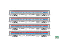 N Amfleet I 4 Car Bookcase Set Phase III