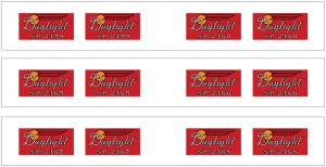 N SP Daylight Articulated Car Decal Set