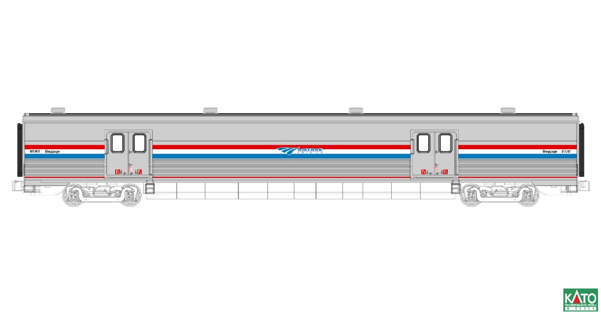 N Viewliner II Baggage Phase III #61061 w/ Light