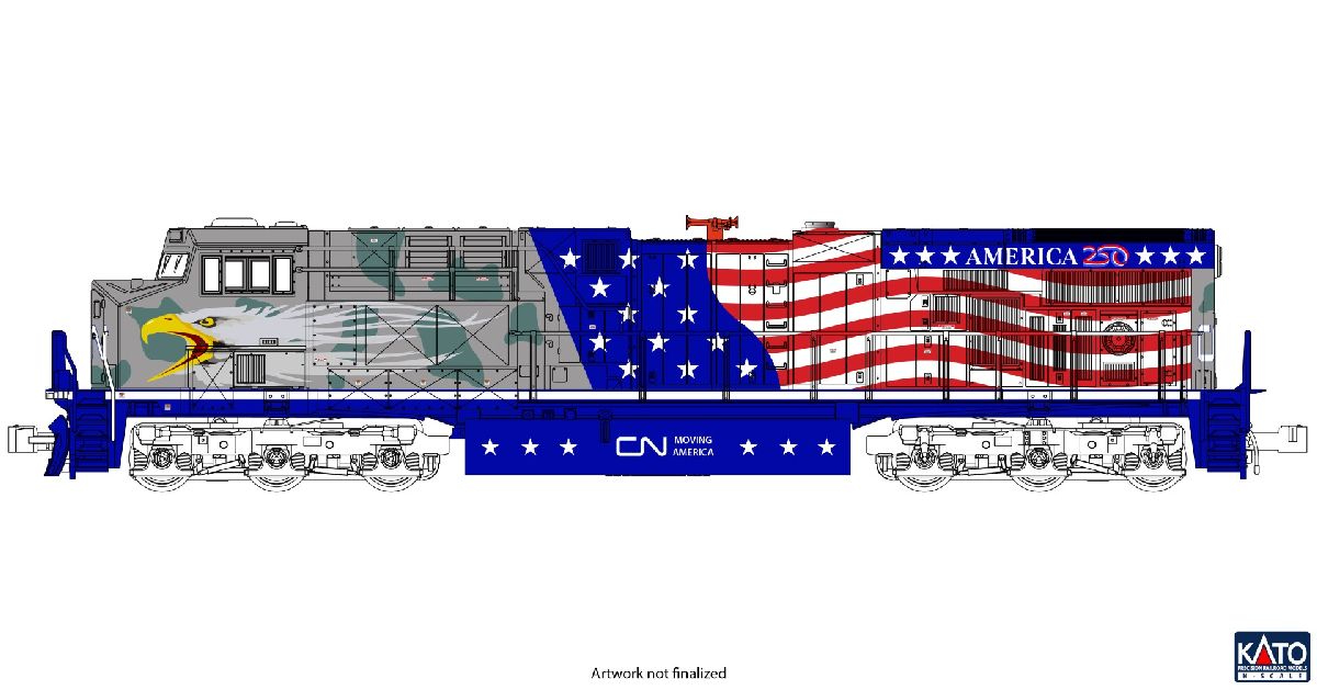 N ES44AC CN #1776 Screaming Eagle