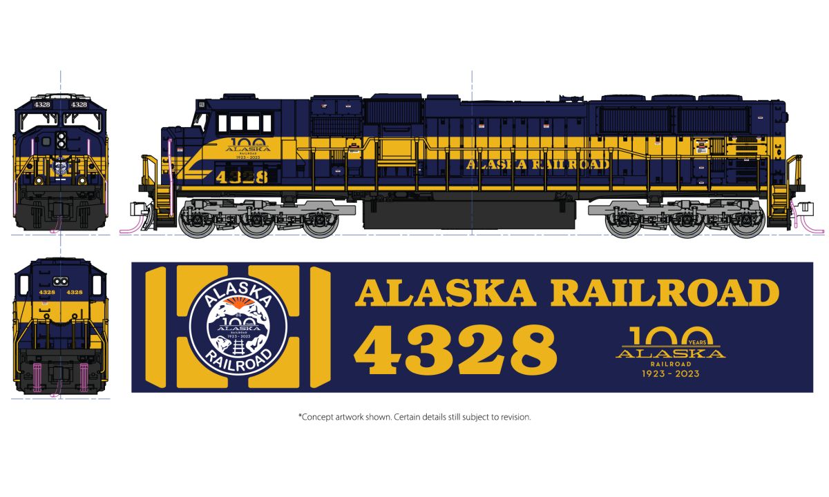N SD70MAC Diesel Alaska #4328 100th Anniversary w/DCC Sound