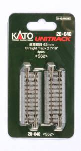 N 62mm Straight Track/4pc