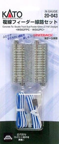 N Concrete Tie Dbl. 62mm Terminal Feeder/1pc