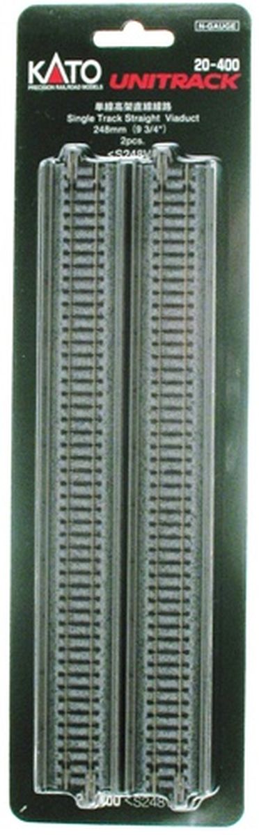 N 248mm Single Straight Viaduct/2pc