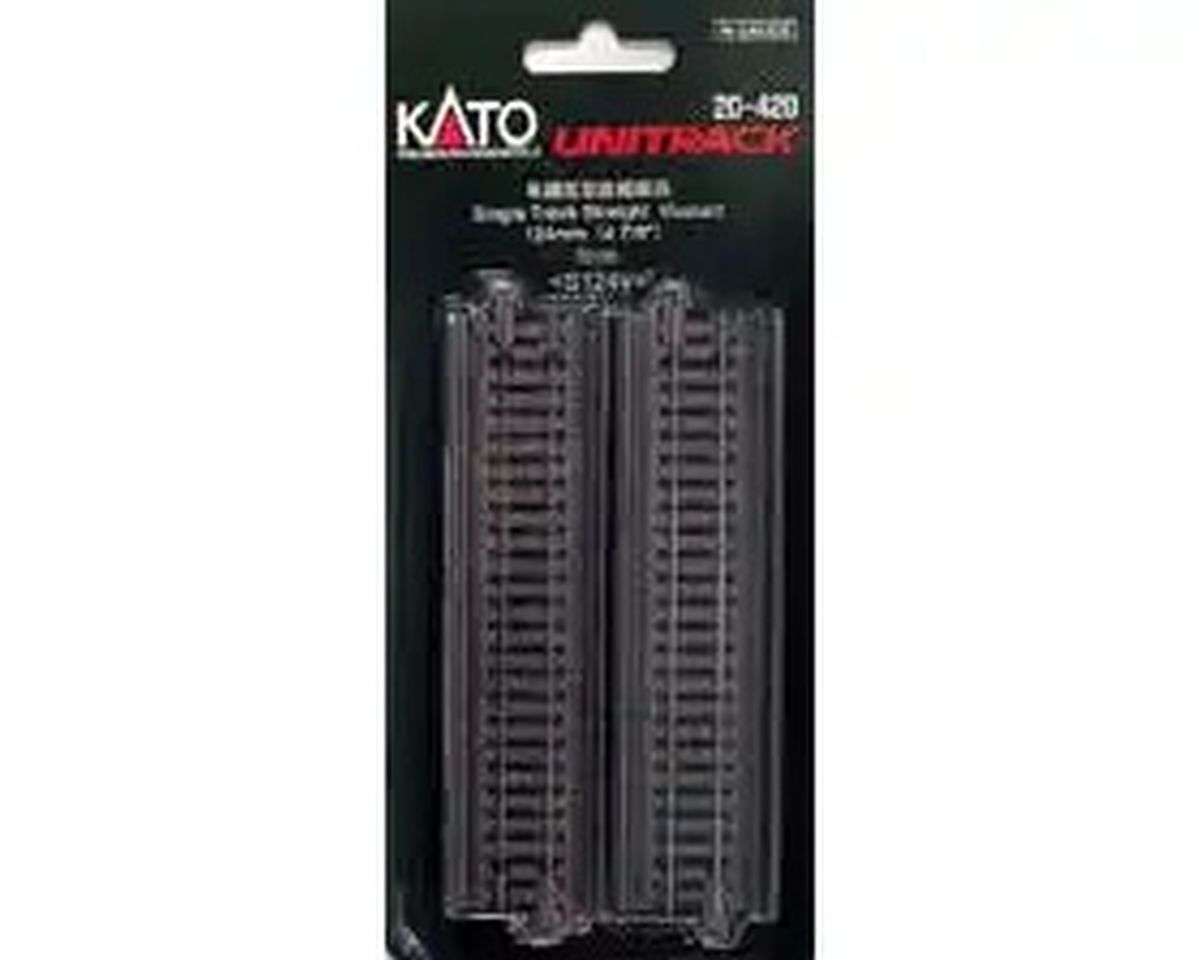N 124mm Single Straight Viaduct/2pc