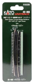 Curved Deck Girder Bridge (Light Green) R44815 Degree (17.6)
