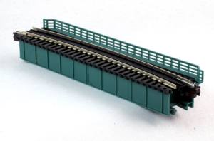 N Curved Deck Girder Bridge/Green 18-15/16R (481mm-15*)