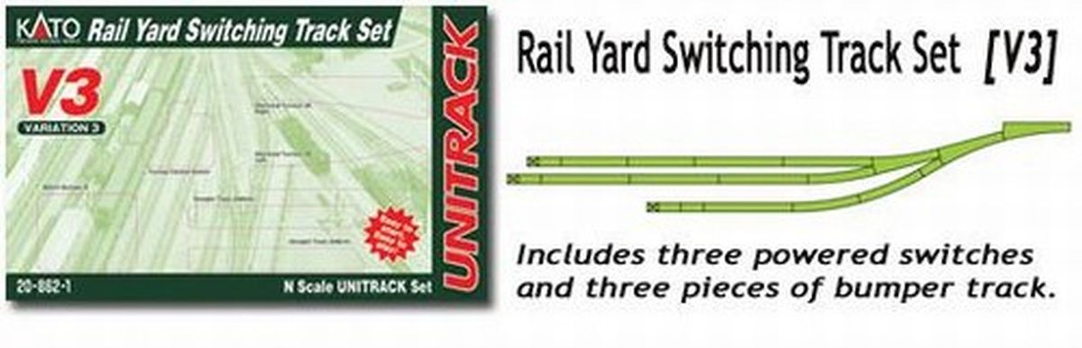 N V3 Rail Yard Switching Track Set