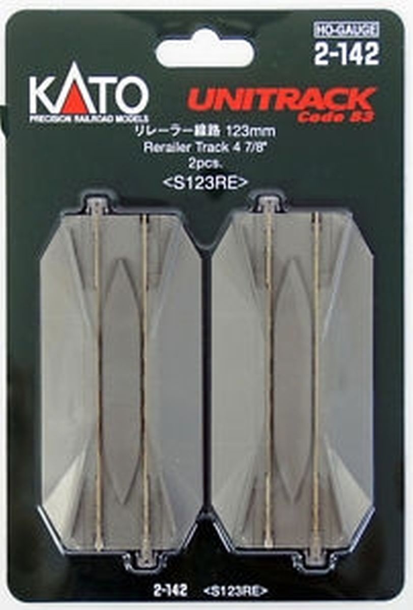 HO 123mm Road Crossing & Rerailer Track/2pc