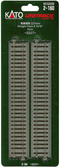 HO 227mm Straight Track/2pc